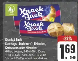 E-Center Knack & back sonntags-, mehrkorn- brötchen, croissants oder hörnchen Angebot