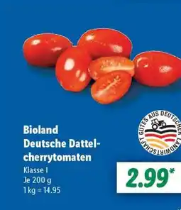 Lidl Bioland Deutsche Dattel-cherrytomaten Angebot