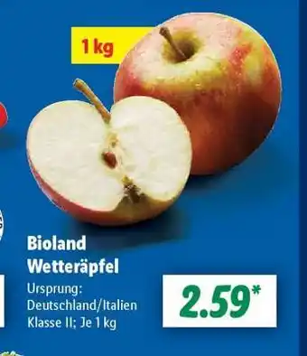 Lidl Bioland Wetteräpfel Angebot