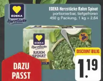 E-Center Edeka herzstücke rahm spinat Angebot