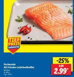 Lidl Fischerstolz ASC Frisches Lachsforellenfilet Angebot