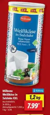 Lidl Milbona Weißkäse in Salzlake XXL Angebot
