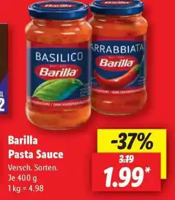 Lidl Barilla Pasta Sauce Angebot