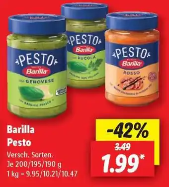 Lidl Barilla Pesto Angebot