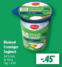 Lidl Bioland Cremiger Joghurt Angebot