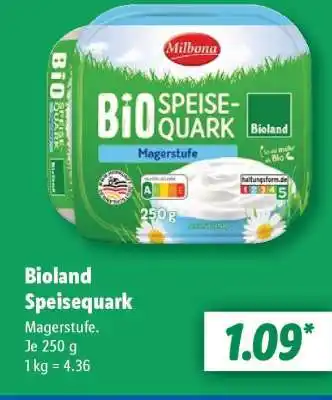 Lidl Bioland Speisequark Angebot
