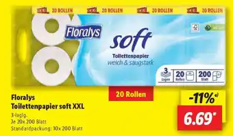 Lidl Florays Toilettenpapier soft XXL Angebot