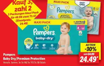 Lidl Pampers Baby-Dry/Premium Protection Angebot