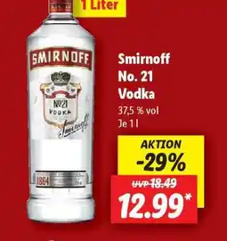 Lidl Smirnoff No. 21 Vodka Angebot