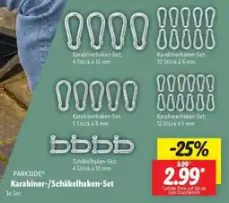 Lidl PARKSIDE Karabiner-/Schäkelhaken-Set Angebot