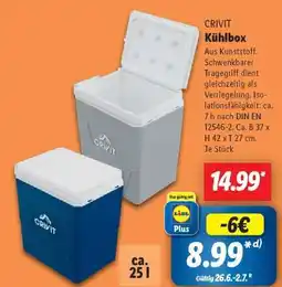 Lidl CRIVIT Kühlbox Angebot
