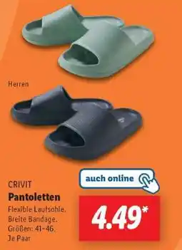 Lidl CRIVIT Pantoletten Angebot