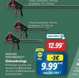 Lidl PARKSIDE PERFORMANCE Einhandzwinge Angebot