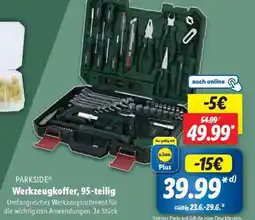 Lidl PARKSIDE Werkzeugkoffer, 95-teilig Angebot