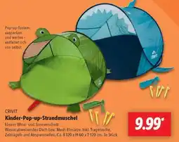 Lidl CRIVIT Kinder-Pop-up-Strandmuschel Angebot