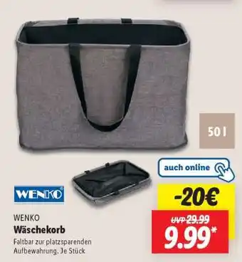 Lidl WENKO Wäschekorb Angebot