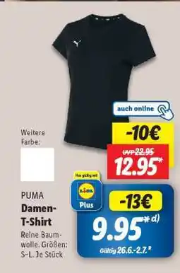 Lidl PUMA Damen-T-Shirt Angebot