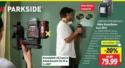 Lidl PARKSIDE PERFORMANCE Akku-Kreuzlinien-laser 20 V Angebot