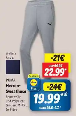 Lidl PUMA Herren-Sweathose Angebot