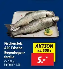 Lidl Fischerstolz ASC Frische Regenbogenforelle Angebot