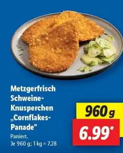 Lidl Metzgerfrisch Schweine-Knusperchen „Cornflakes-Panade“ Angebot
