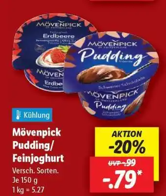 Lidl Mövenpick Pudding/Feinjoghurt Angebot