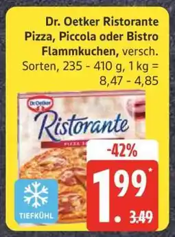 Edeka Dr. Oetker Ristorante Pizza, Piccola oder Bistro Flammkuchen Angebot