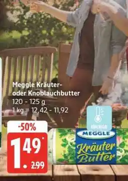 Edeka Meggle Kräuter- oder Knoblauchbutter Angebot