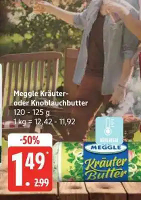 Edeka Meggle Kräuter- oder Knoblauchbutter Angebot
