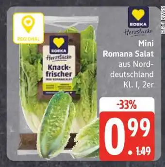 Edeka Mini- Romana- salat Angebot