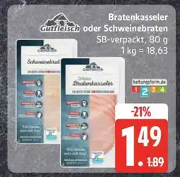 Edeka Bratenkasseler oder Schweinebraten Angebot