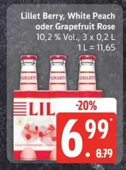 Edeka Lillet Berry, White Peach oder Grapefruit Rose Angebot