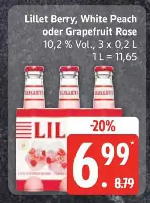 Edeka Lillet Berry, White Peach oder Grapefruit Rose Angebot