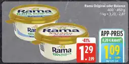 Edeka Rama Original oder Balance Angebot