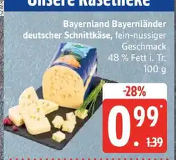 Edeka Bayernland Bayernländer deutscher Schnittkäse Angebot