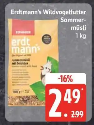 Edeka Erdtmann's Wildvogelfutter Sommermüsli Angebot