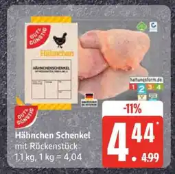 Edeka Hähnchen Schenkel mit Rückenstück Angebot