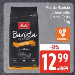 Edeka Melitta Barista Crema oder Crema Forte Angebot