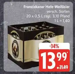 Edeka Franziskaner Hefe-Weissbier Angebot
