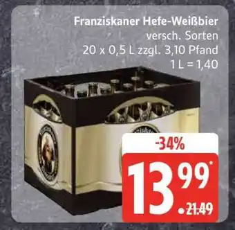 Edeka Franziskaner Hefe-Weissbier Angebot