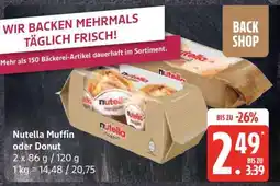 Edeka Nutella Muffin oder Donut Angebot