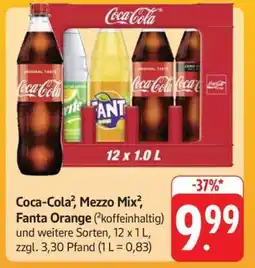 Edeka Coca-Cola, Mezzo Mix, Fanta Orange Angebot