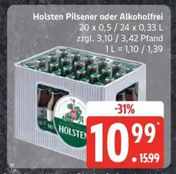 Edeka Holsten Pilsener oder Alkoholfrei Angebot