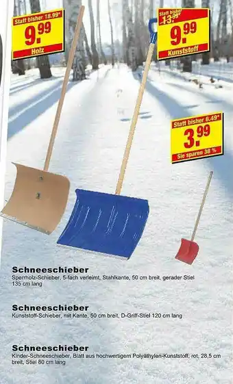 Leymann Baustoffe Schneeschieber Angebot