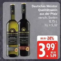Edeka Deutsches Weintor Qualitätswein aus der Pfalz Angebot