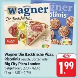 Edeka Wagner Die Backfrische Pizza, Piccolinis Angebot