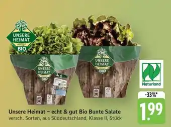 Edeka Unsere Heimat – echt & gut Bio Bunte Salate Angebot