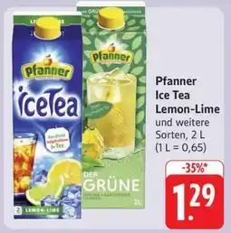 Edeka Pfanner Ice Tea Lemon-Lime Angebot