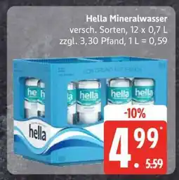 Edeka Hella Mineralwasser Angebot