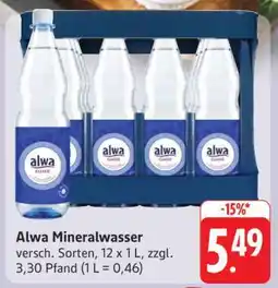 Edeka Alwa Mineralwasser Angebot